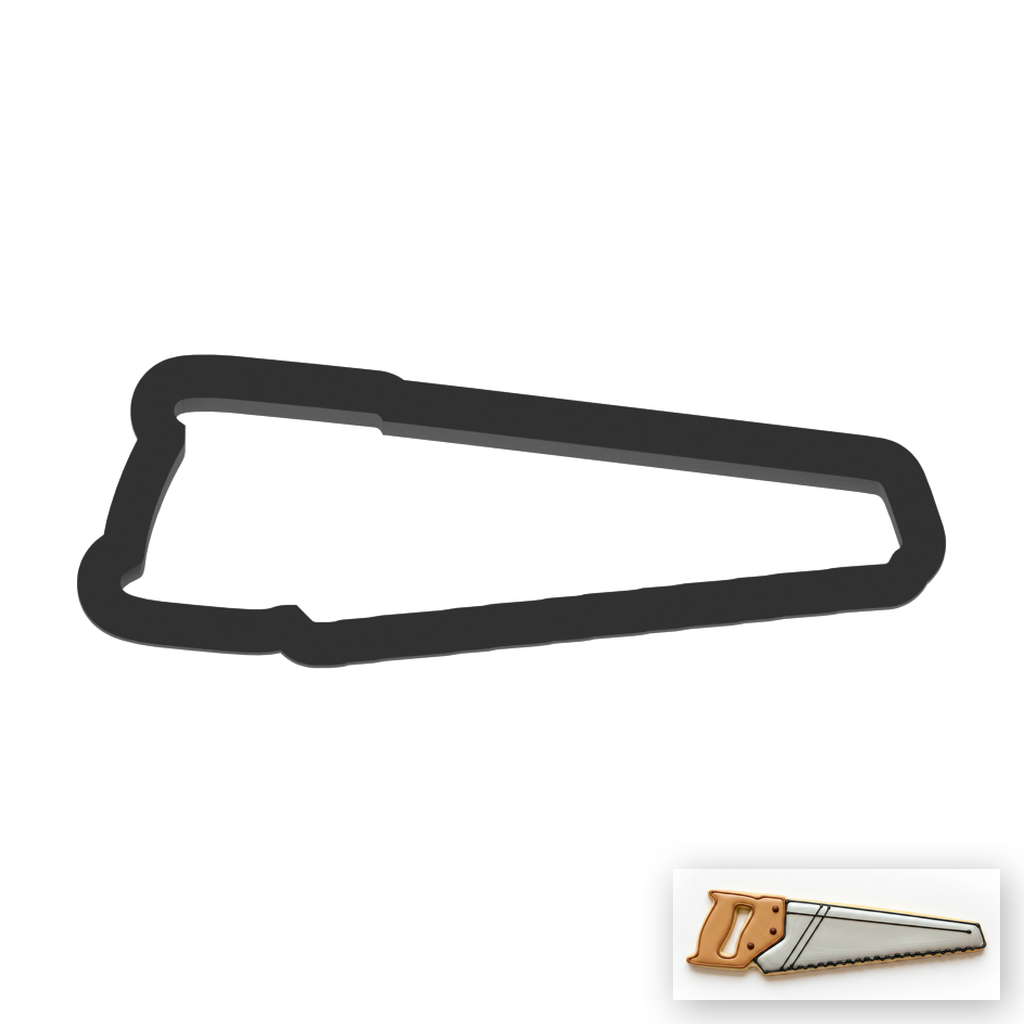 Saw Cookie Cutter with Easy Push Design — main photo
