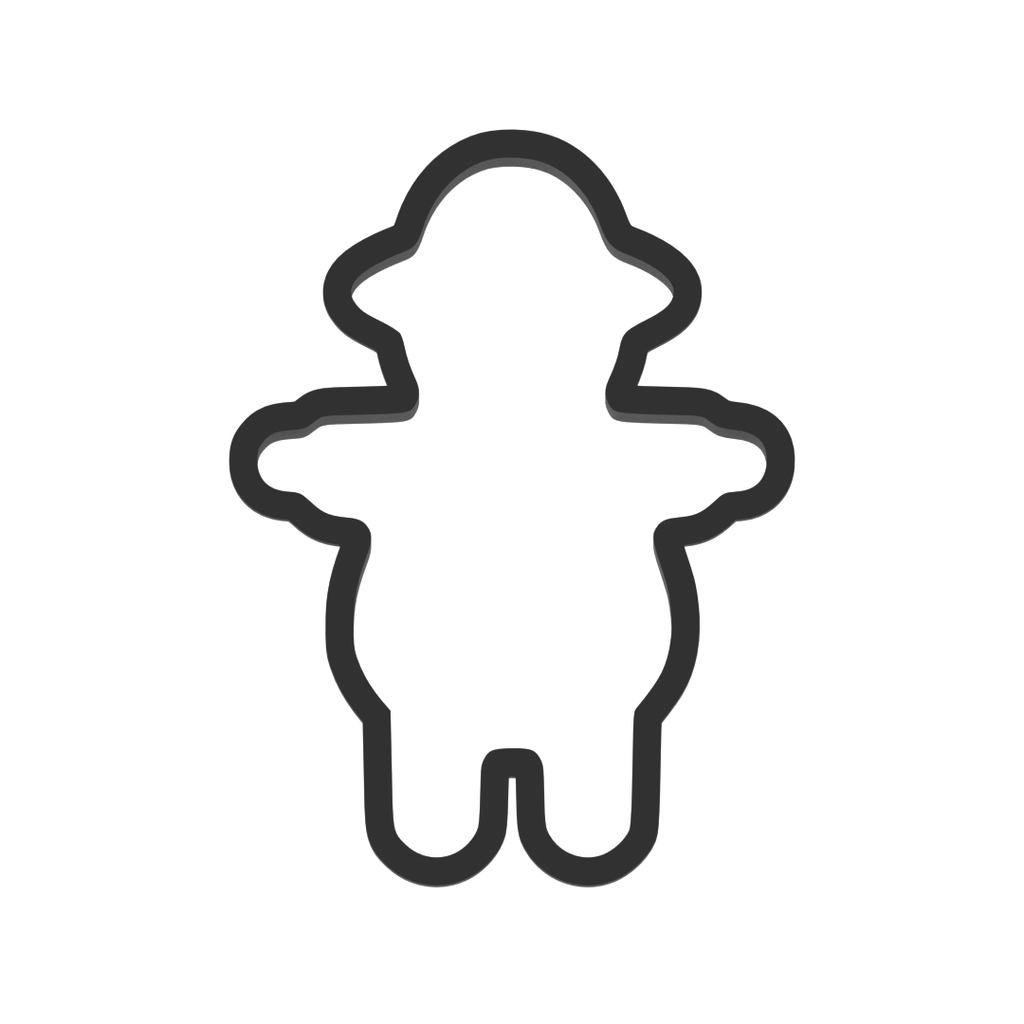 Scarecrow Gingerbread Cookie Cutter with Easy Push Design — photo 3