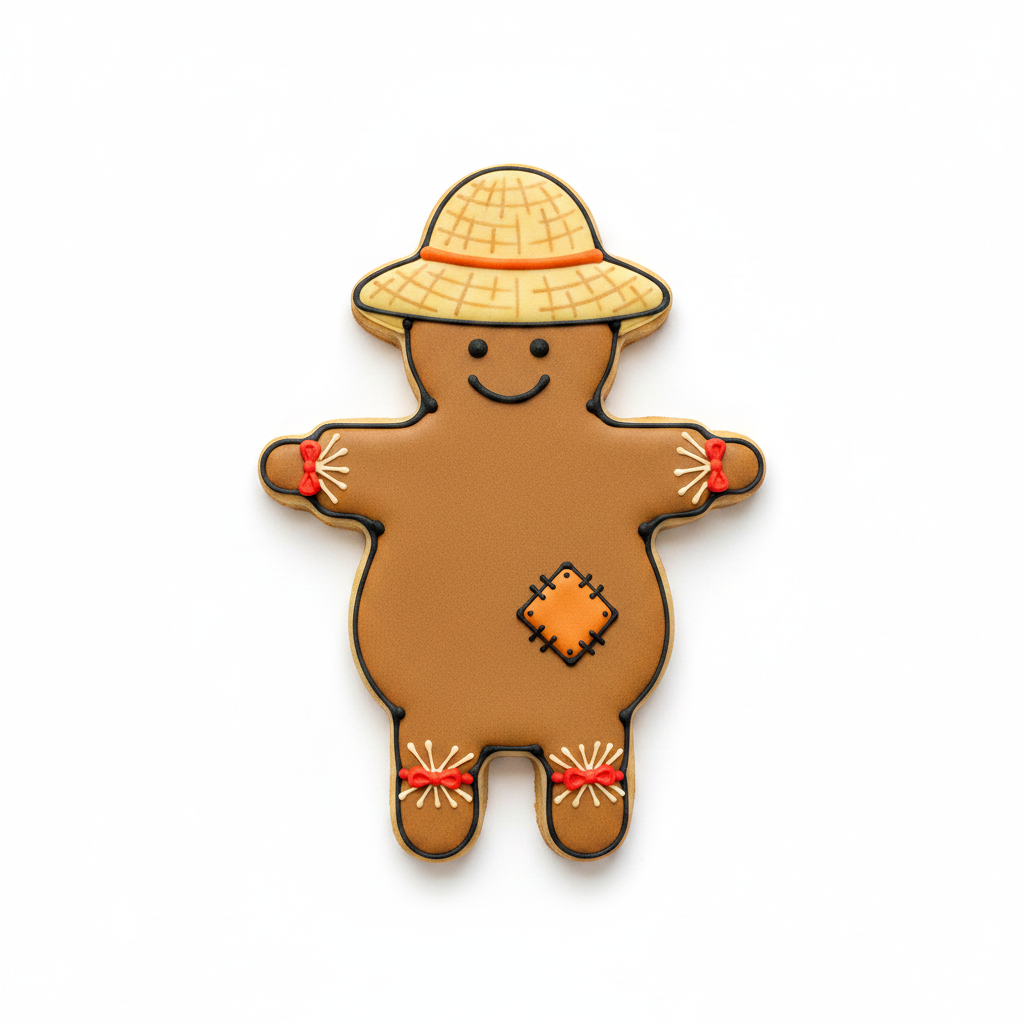 Scarecrow Gingerbread Cookie Cutter with Easy Push Design — photo 2