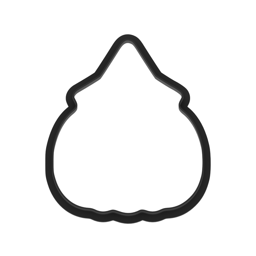 Scarecrow Head Pumpkin Cookie Cutter with Easy Push Design — photo 5