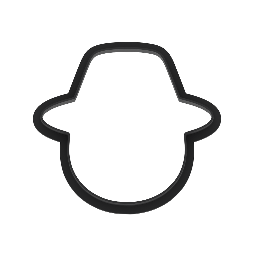 Scarecrow Head Round Cookie Cutter with Easy Push Design — photo 5