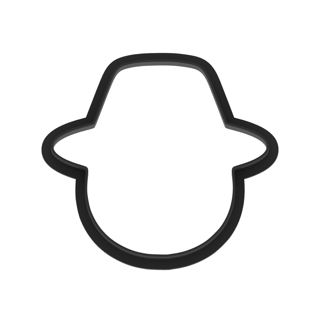 Scarecrow Head Round Cookie Cutter with Easy Push Design — photo 5
