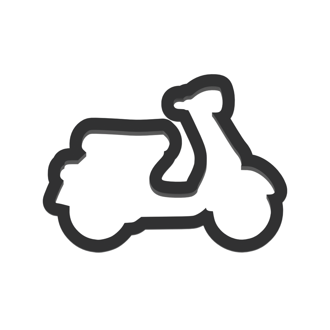 Scooter Cookie Cutter with Easy Push Design — photo 3