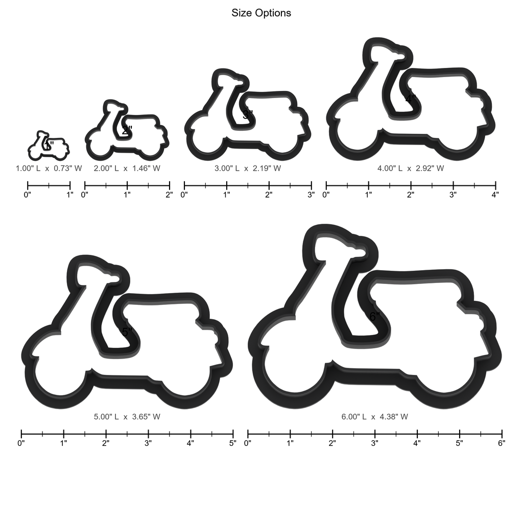 Scooter Cookie Cutter with Easy Push Design — photo 5