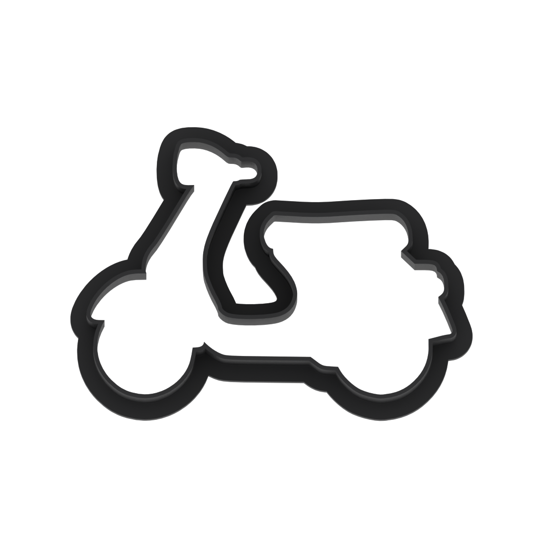 Scooter Cookie Cutter with Easy Push Design — photo 6