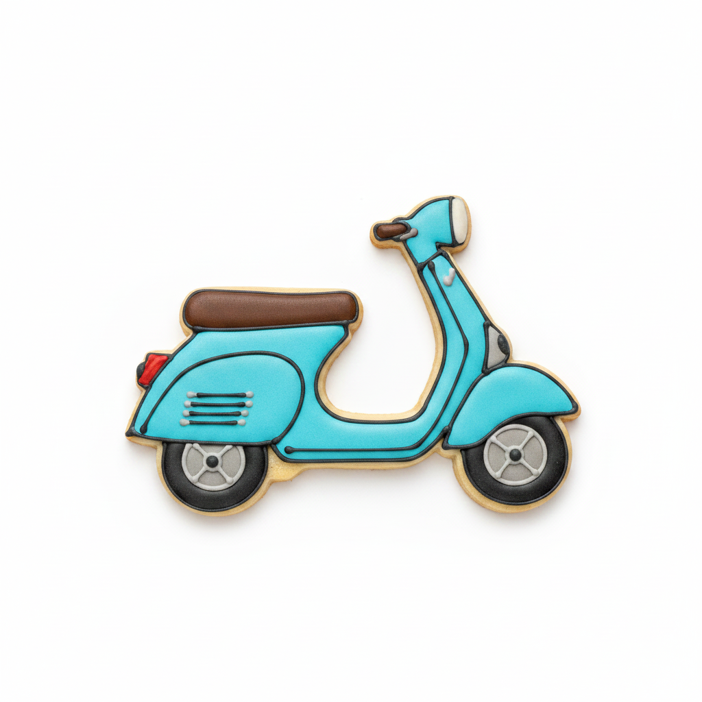 Scooter Cookie Cutter with Easy Push Design — photo 2