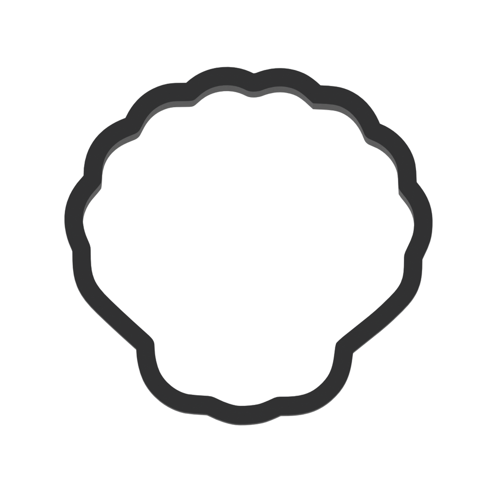 Seashell Cookie Cutter with Easy Push Design — photo 3