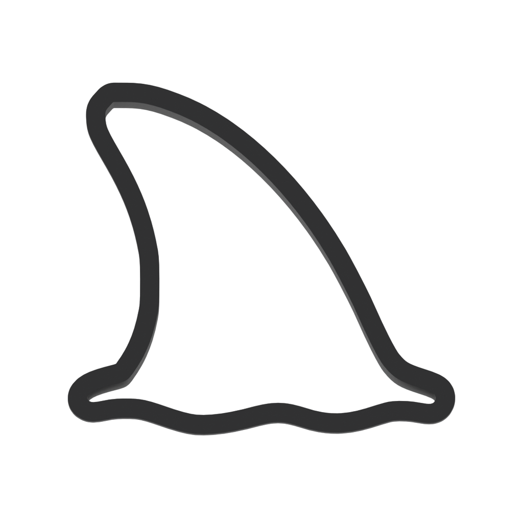 Shark Fin Cookie Cutter with Easy Push Design — photo 3