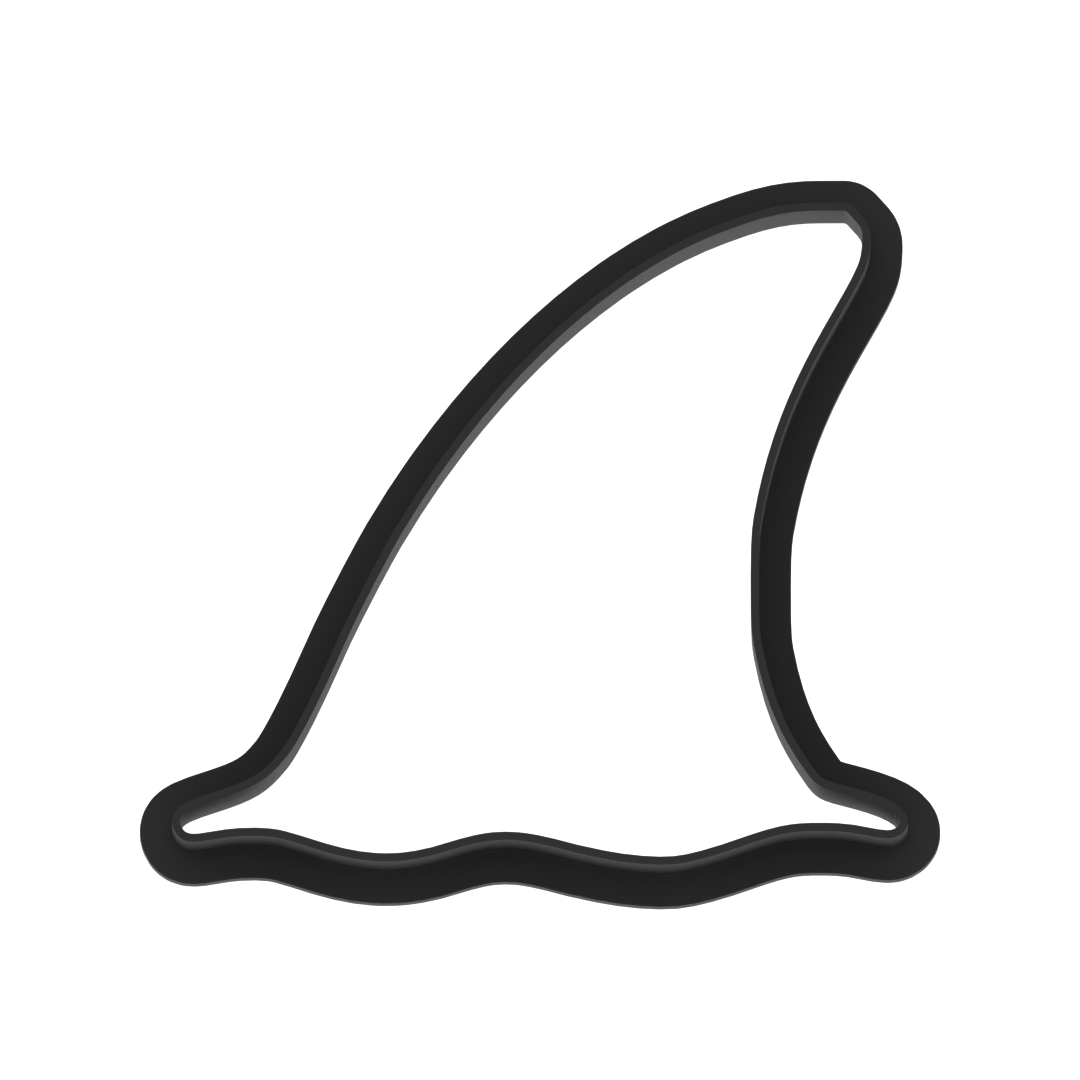 Shark Fin Cookie Cutter with Easy Push Design — photo 5