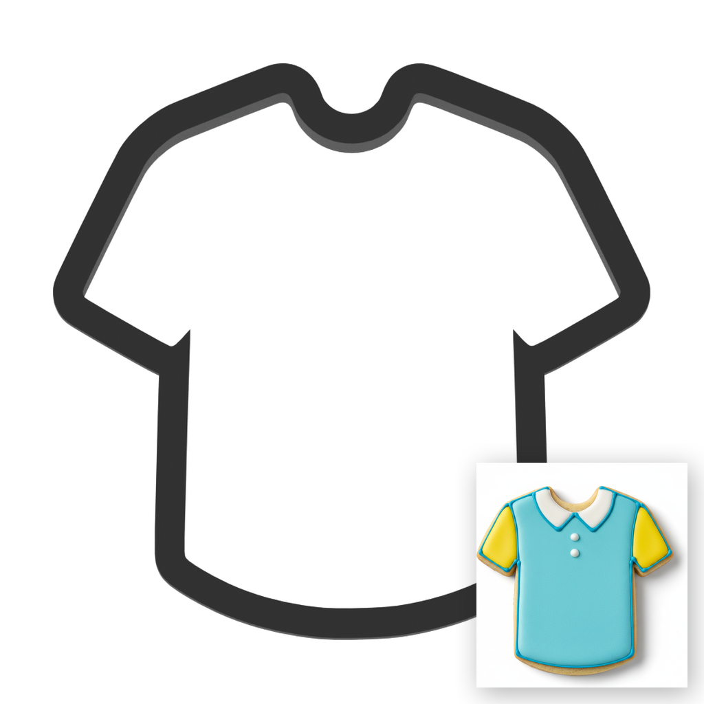 Shirt Cookie Cutter with Easy Push Design — main photo