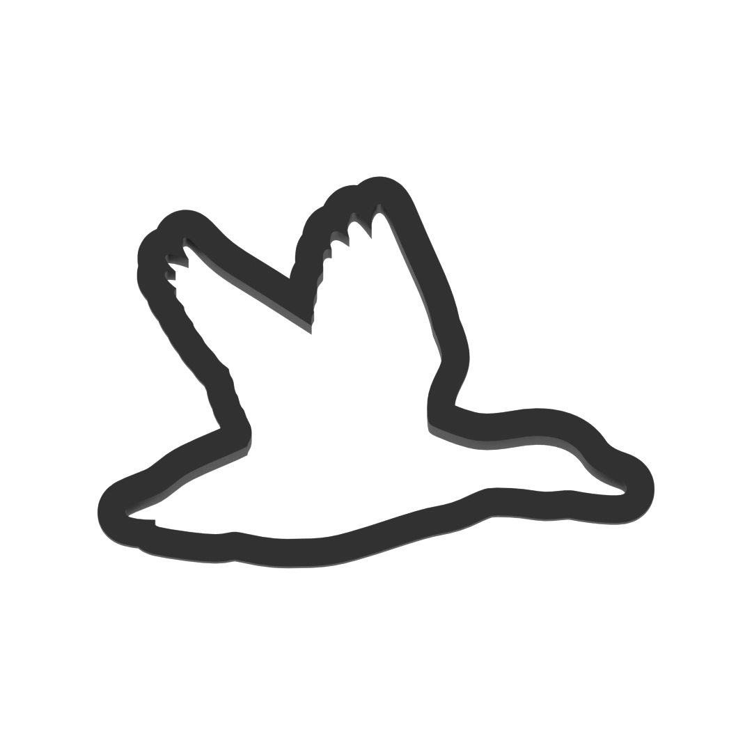 Side Flying Duck Cookie Cutter with Easy Push Design — photo 3