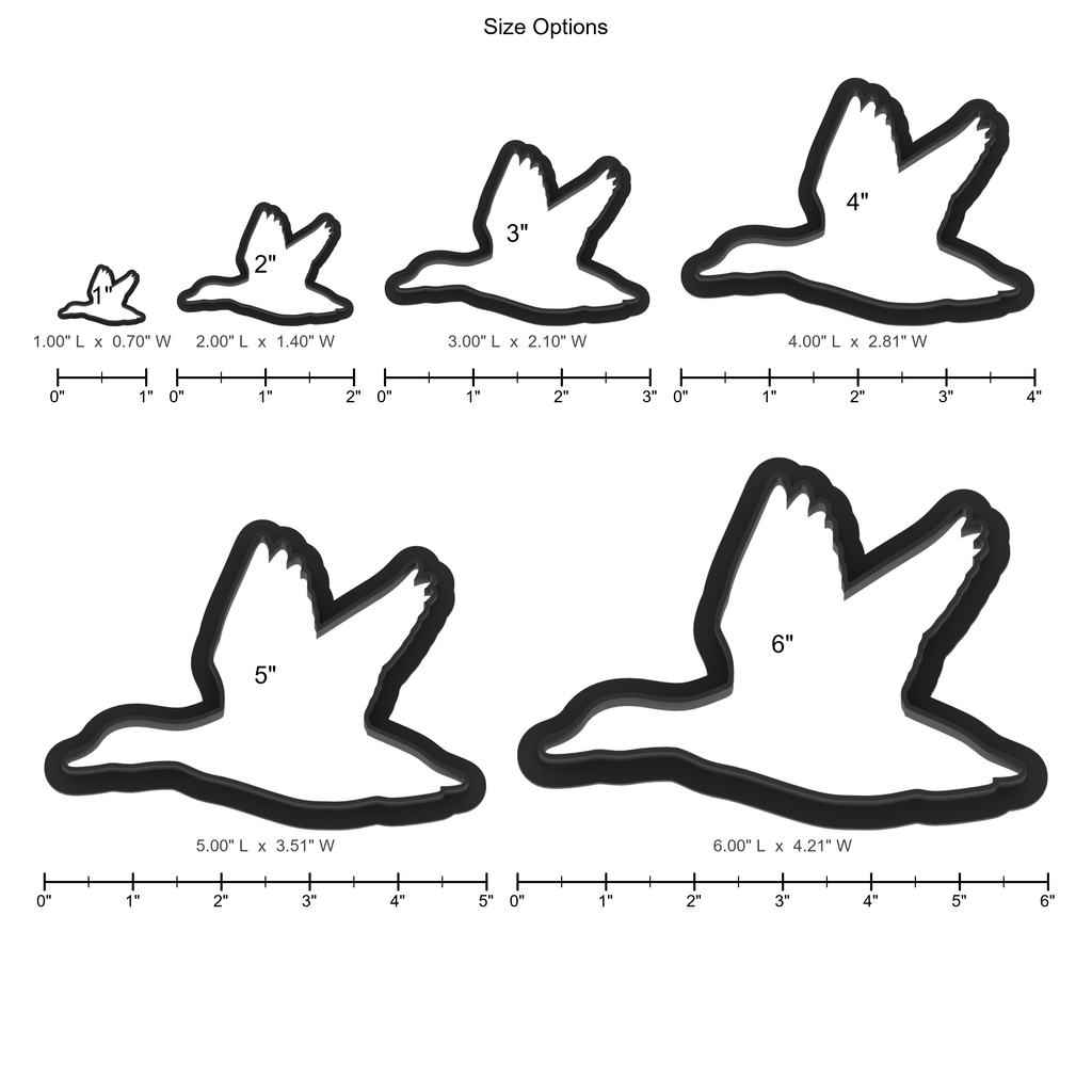 Side Flying Duck Cookie Cutter with Easy Push Design — photo 5