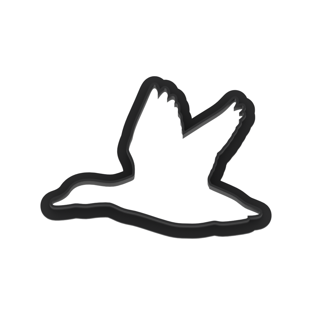Side Flying Duck Cookie Cutter with Easy Push Design — photo 6