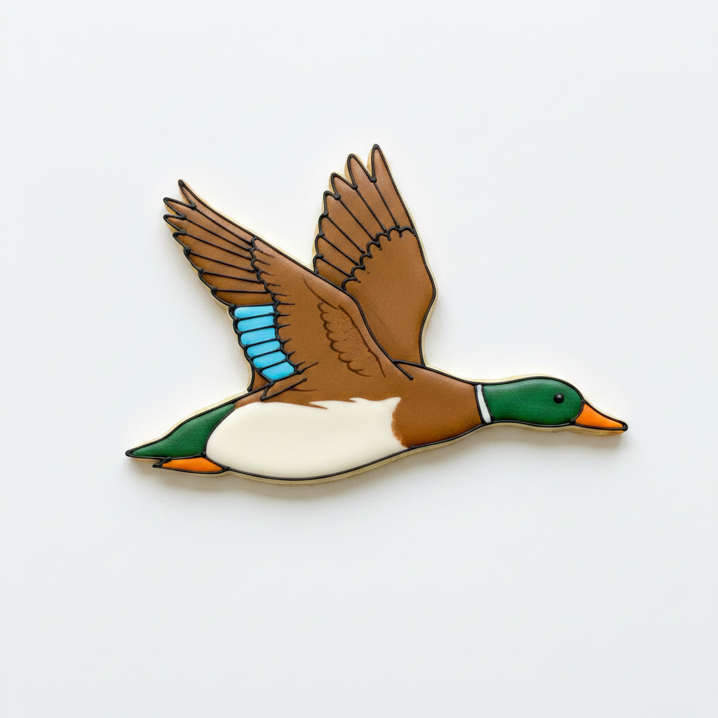 Side Flying Duck Cookie Cutter with Easy Push Design — photo 2