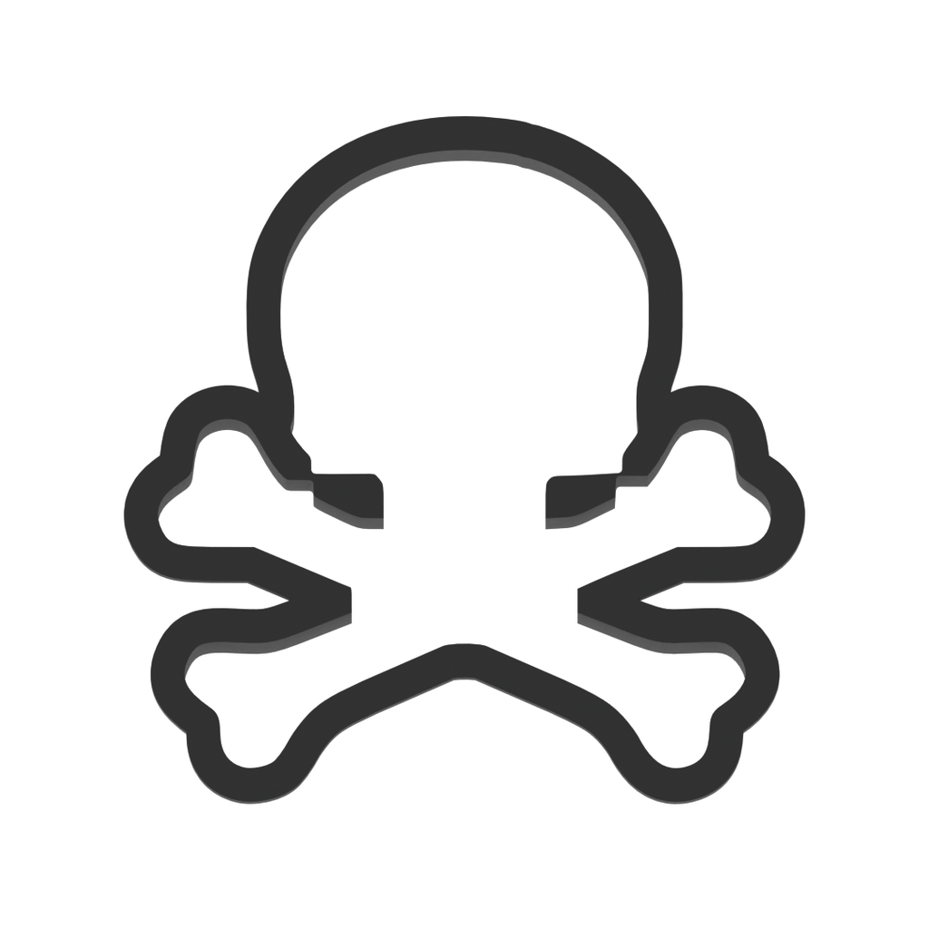 Skull And Crossbones Halloween Cookie Cutter with Easy Push Design — photo 3