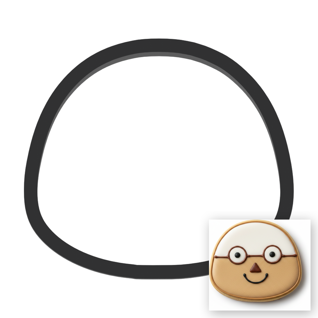 Sloth Face Cookie Cutter with Easy Push Design — main photo
