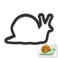 Snail Cookie Cutter with Easy Push Design — main photo