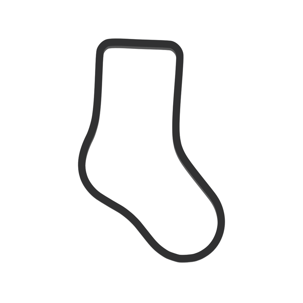 Sock Cookie Cutter with Easy Push Design — photo 3