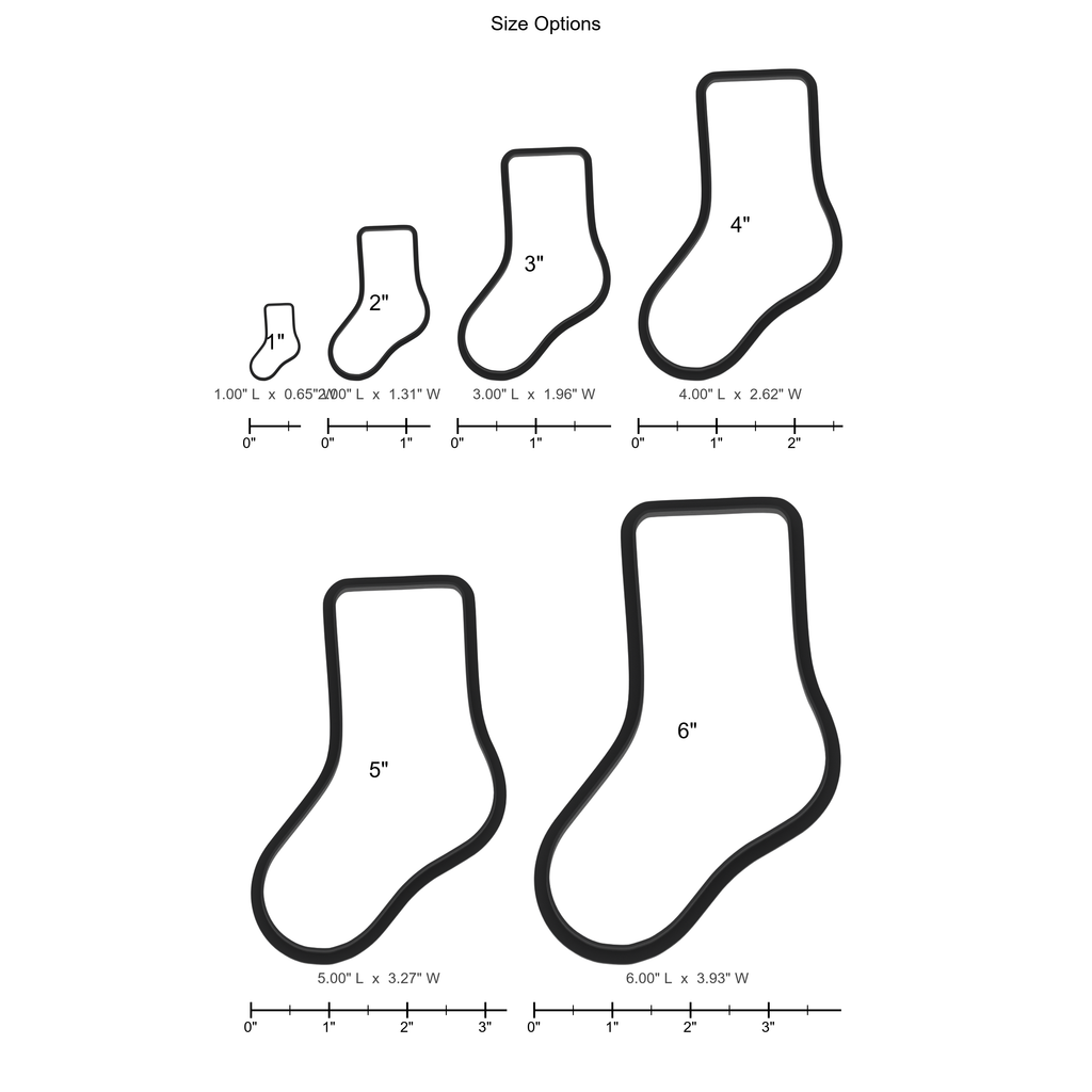 Sock Cookie Cutter with Easy Push Design — photo 5