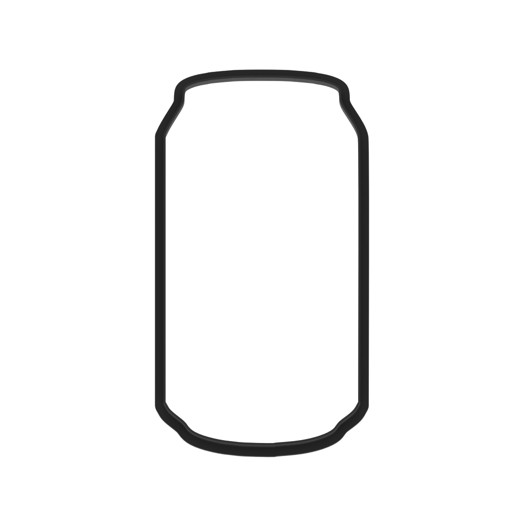 Soda Pop Beer Can Cookie Cutter with Easy Push Design — photo 5