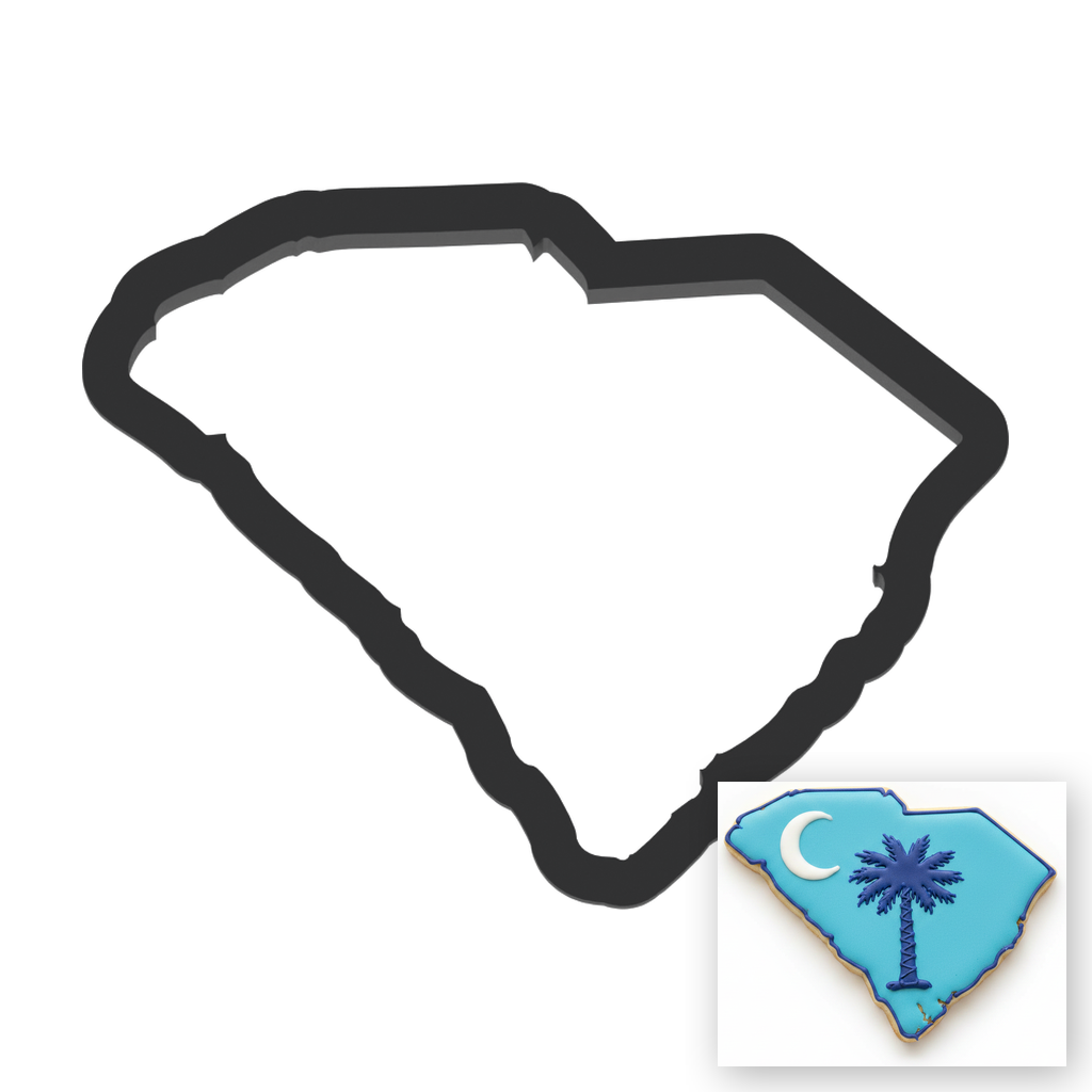 South Carolina State Cookie Cutter with Easy Push Design — main photo