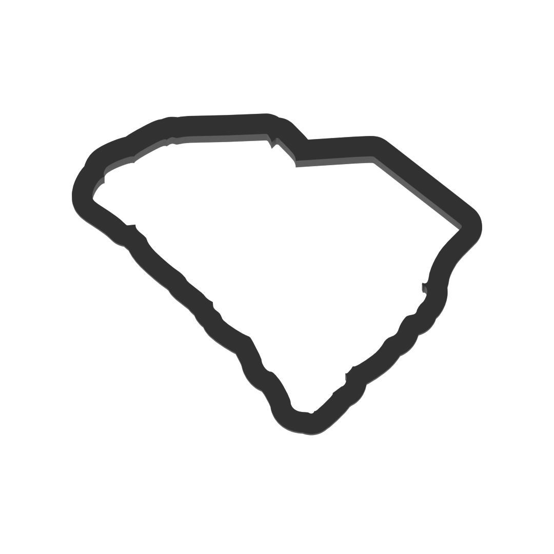South Carolina State Cookie Cutter with Easy Push Design — photo 3