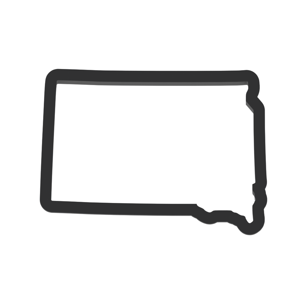 South Dakota State Cookie Cutter with Easy Push Design — photo 3