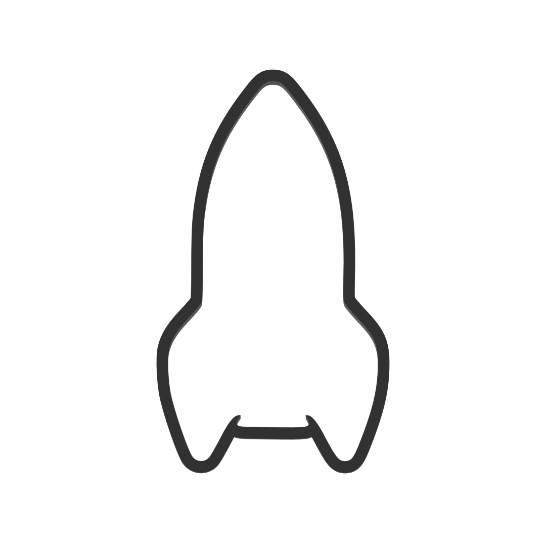 Space Rocket Cookie Cutter with Easy Push Design — photo 3
