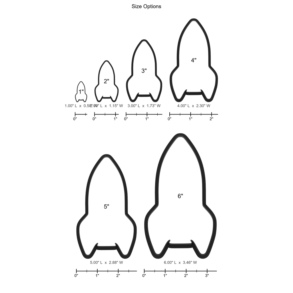 Space Rocket Cookie Cutter with Easy Push Design — photo 5