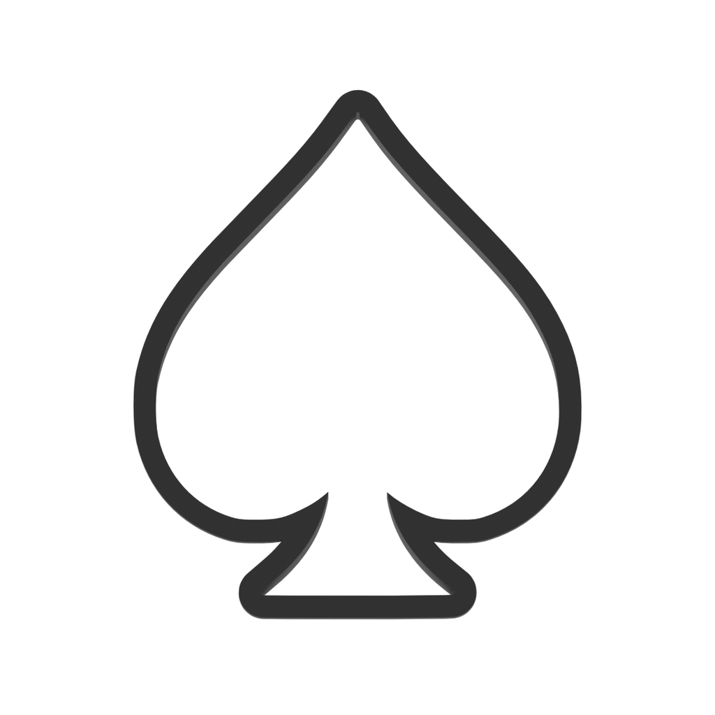 Spade Symbol Cards Cookie Cutter with Easy Push Design — photo 3