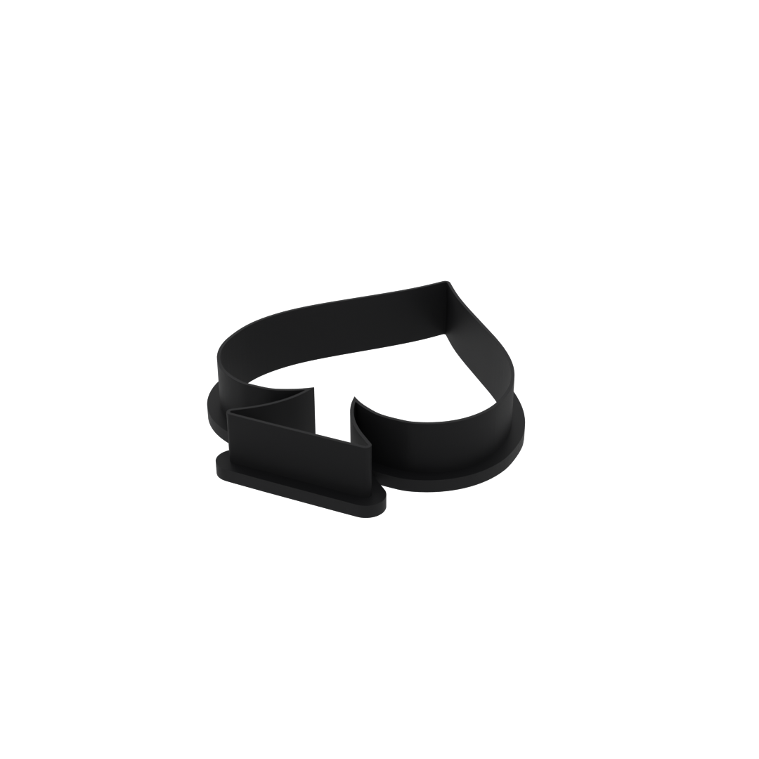 Spade Symbol Cards Cookie Cutter with Easy Push Design — photo 4