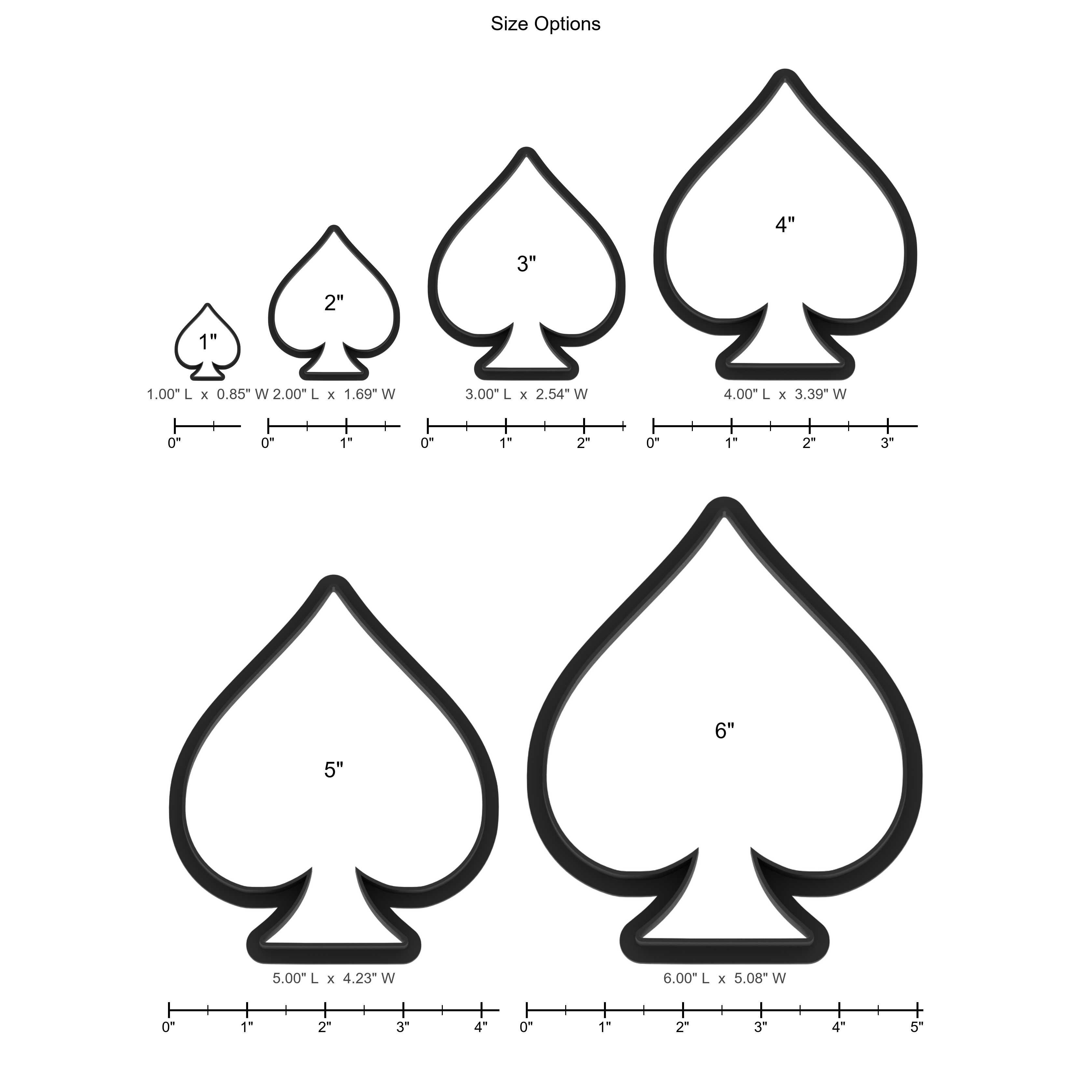 Spade Symbol Cards Cookie Cutter with Easy Push Design — photo 5