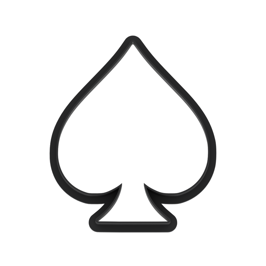 Spade Symbol Cards Cookie Cutter with Easy Push Design — photo 6