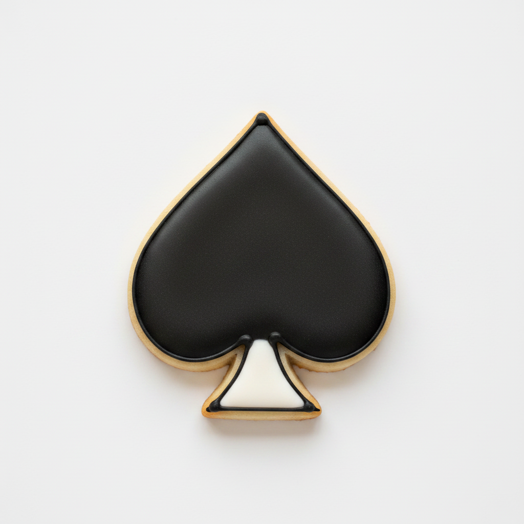 Spade Symbol Cards Cookie Cutter with Easy Push Design — photo 2