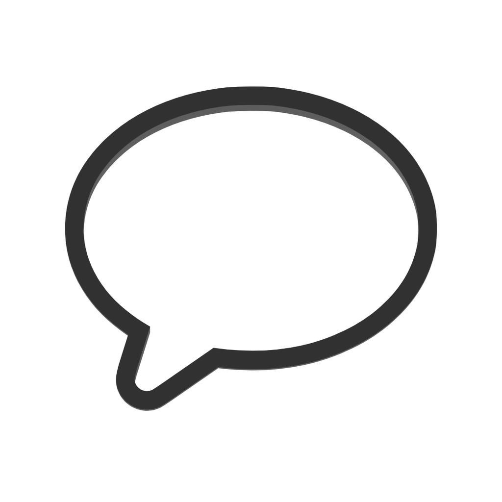 Speech Bubble Cookie Cutter with Easy Push Design — photo 3