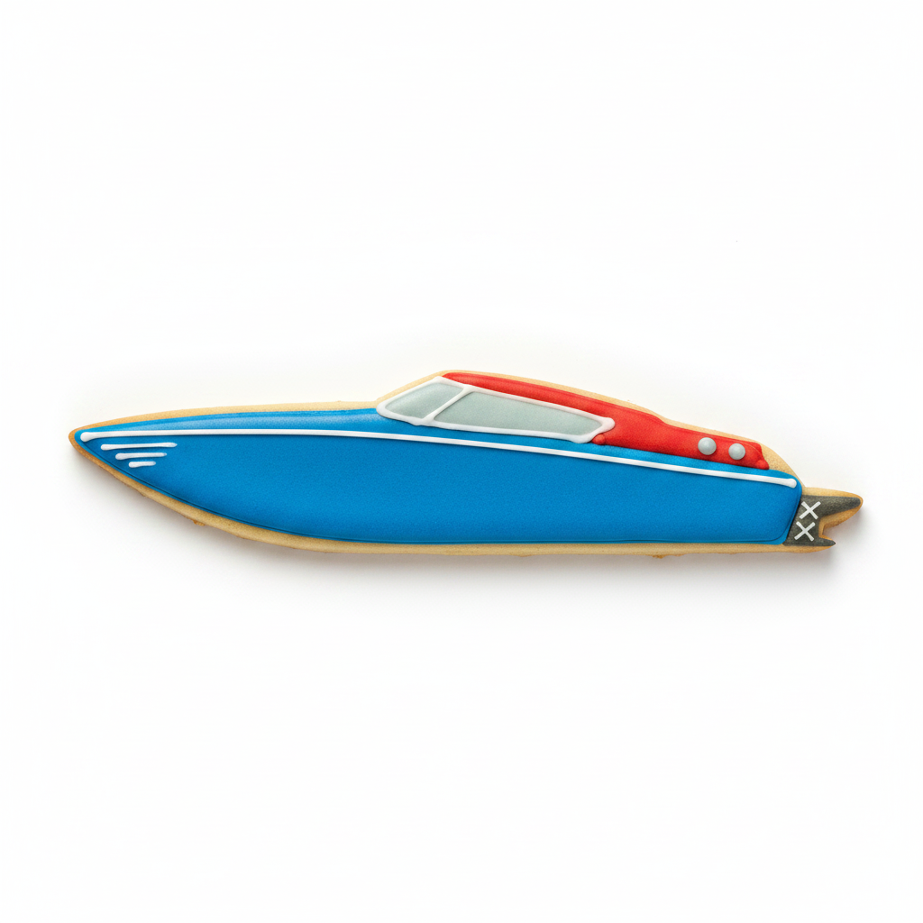 Speedboat Cookie Cutter with Easy Push Design — photo 2