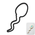 Sperm Cookie Cutter with Easy Push Design — main photo