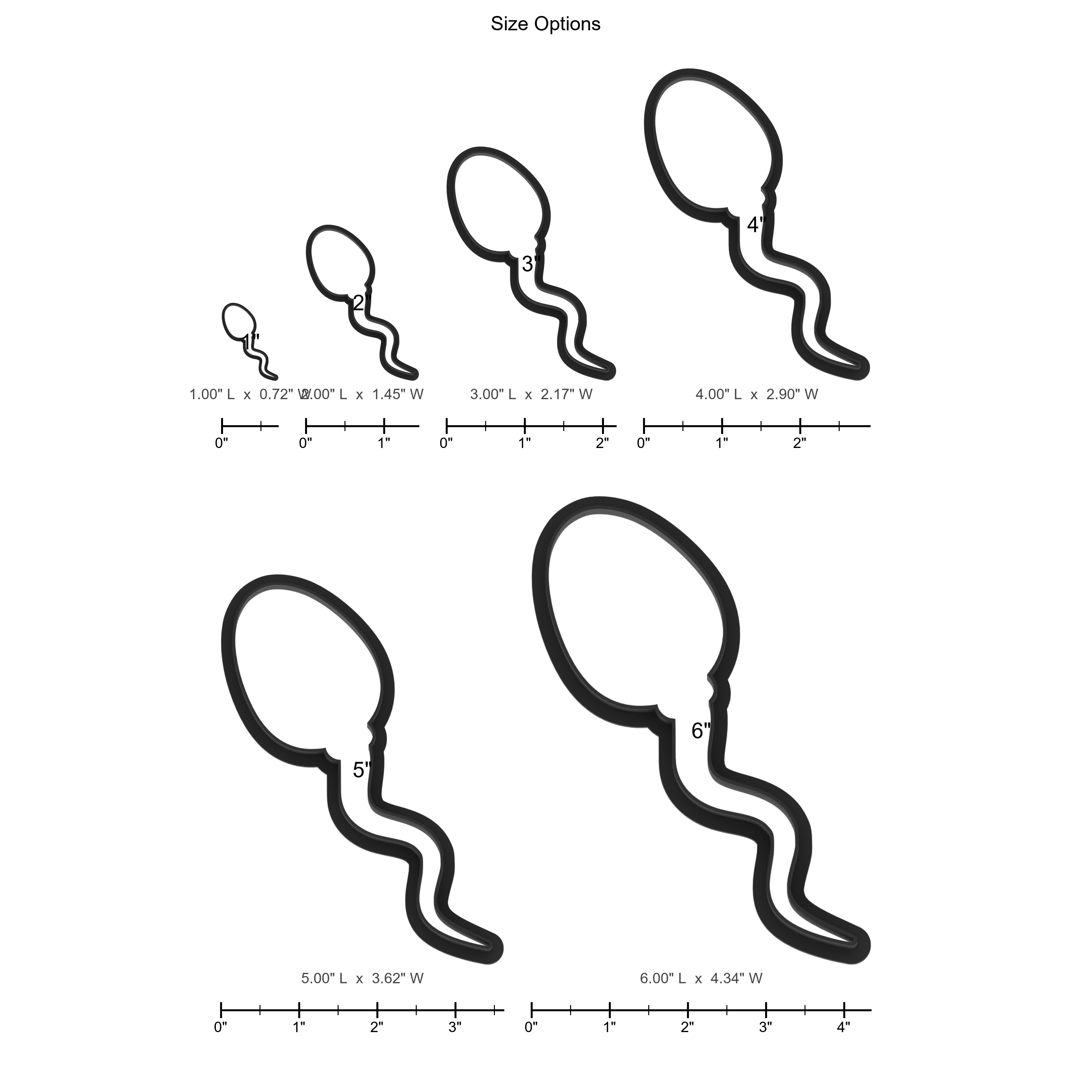 Sperm Cookie Cutter with Easy Push Design — photo 5
