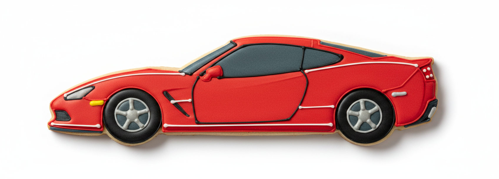 Sports Car Cookie Cutter with Easy Push Design — photo 2