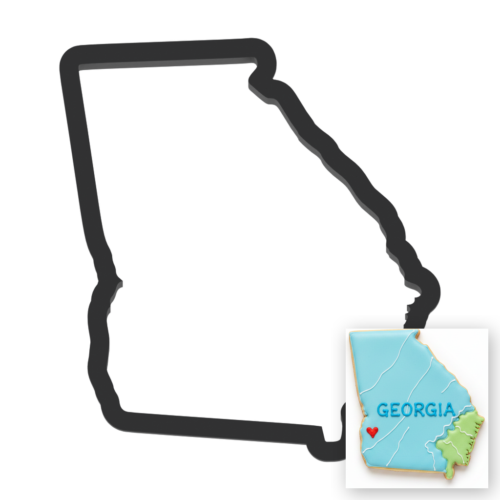 Georgia State Cookie Cutter with Easy Push Design — main photo