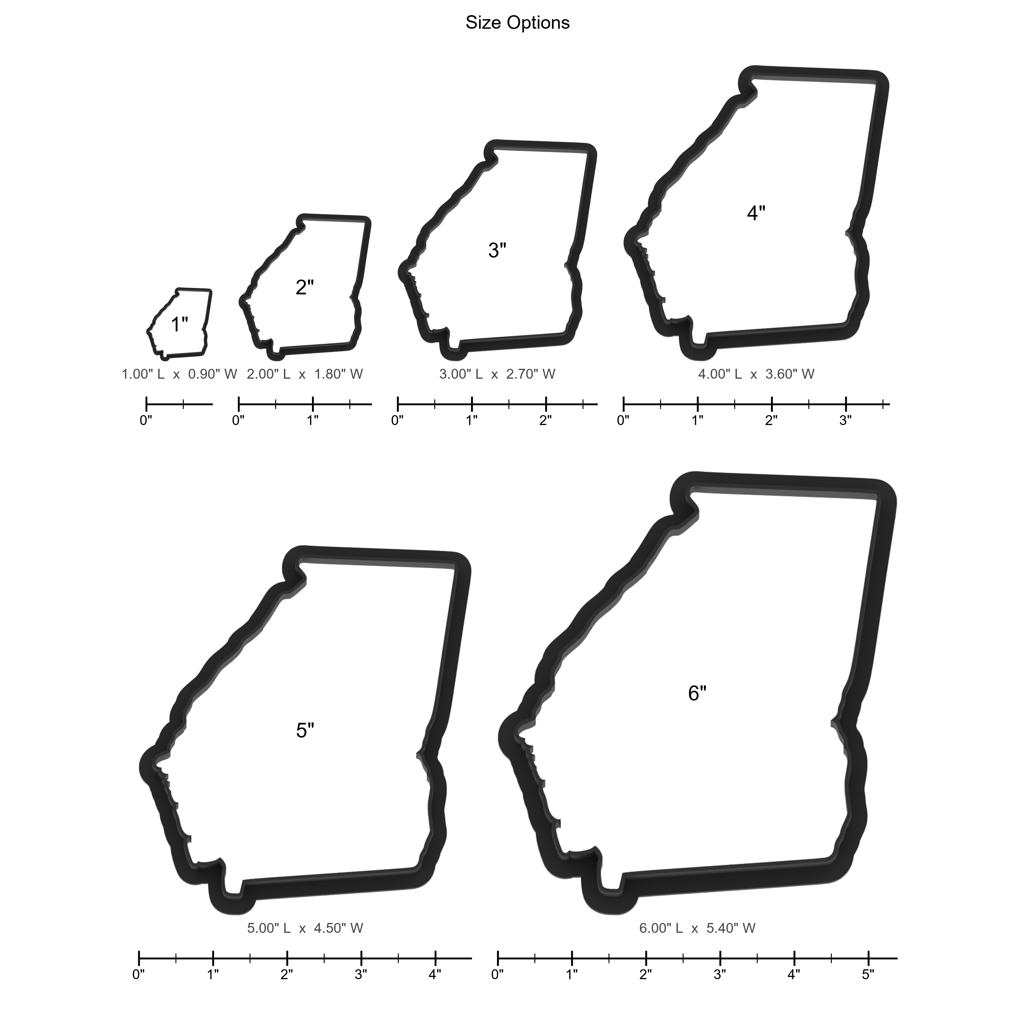 Georgia State Cookie Cutter with Easy Push Design — photo 5