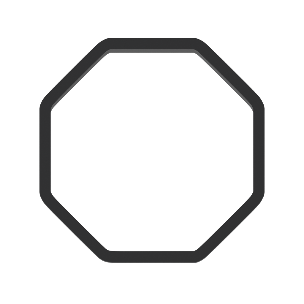 Stop Sign Cookie Cutter with Easy Push Design — photo 3