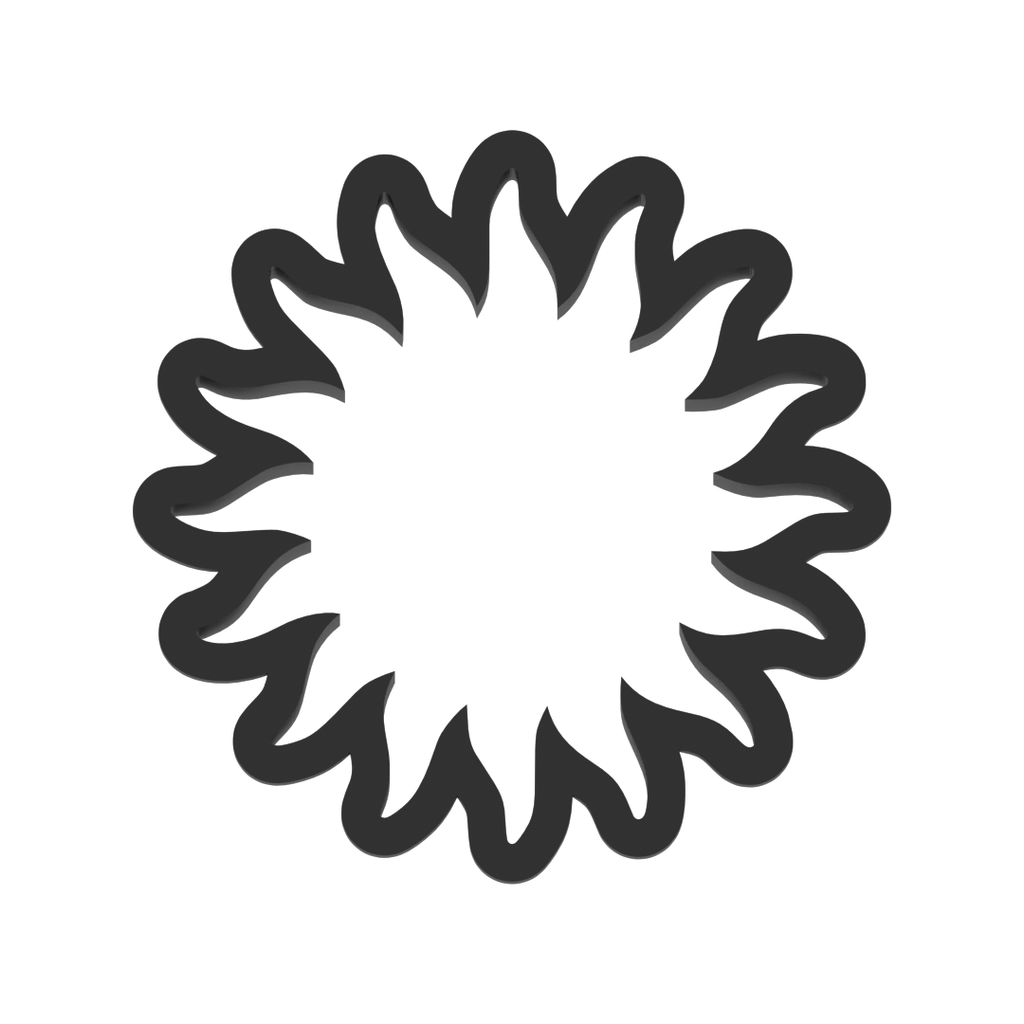 Sun Cookie Cutter with Easy Push Design — photo 3