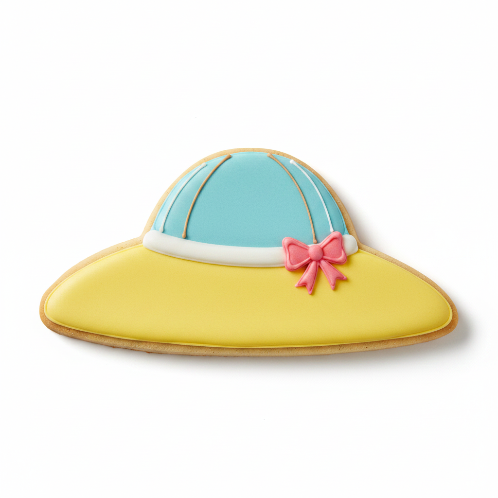 Sun Hat Cookie Cutter with Easy Push Design — photo 2