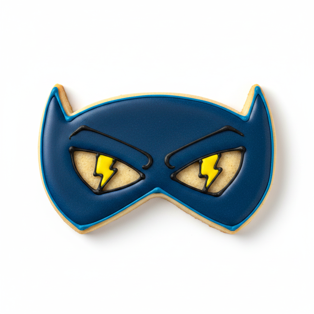 Superhero Mask Cookie Cutter with Easy Push Design — photo 2