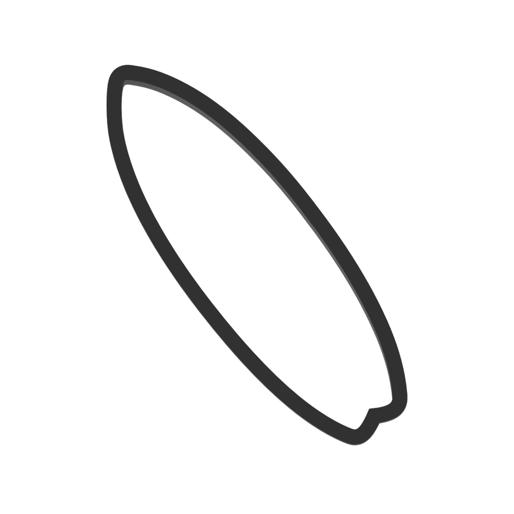 Surfboard Cookie Cutter with Easy Push Design — photo 3