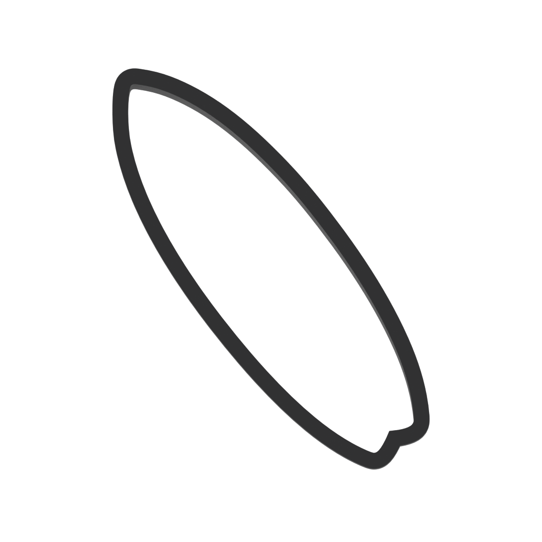 Surfboard Cookie Cutter with Easy Push Design — photo 3