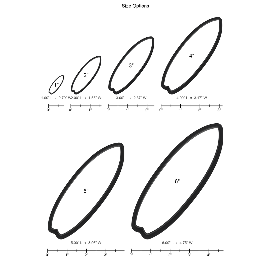 Surfboard Cookie Cutter with Easy Push Design — photo 5