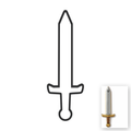 Sword Cookie Cutter with Easy Push Design — main photo