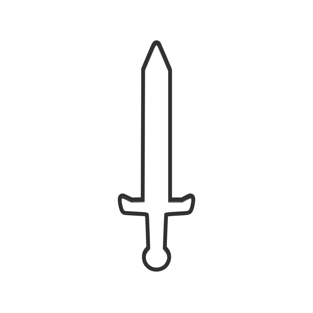 Sword Cookie Cutter with Easy Push Design — photo 3